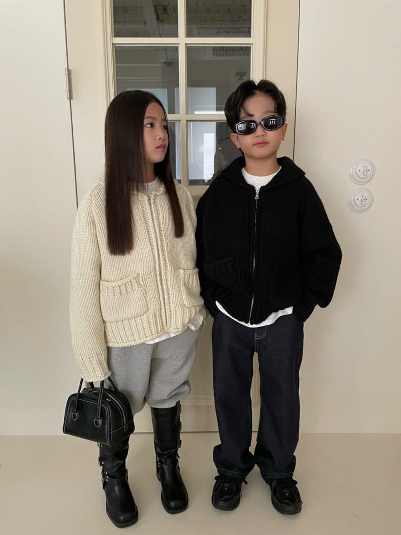 Our - Korean Children Fashion - #Kfashion4kids - Heavy Sweater Zip-up - 7