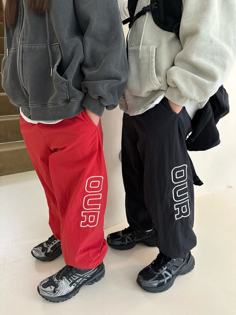 Our - Korean Children Fashion - #childofig - Big Logo Track Jogger Pants - 2