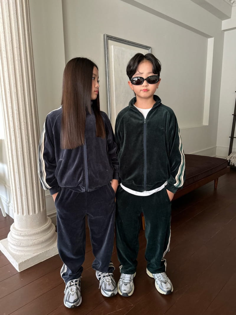 Our - Korean Children Fashion - #childofig - Perry Veloure Zip-up - 11