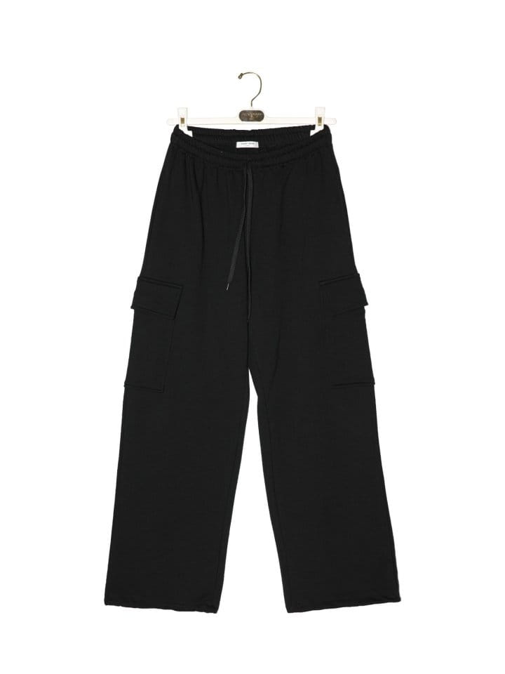 Paper Moon - Korean Women Fashion - #momslook - cargo pocket wide sweatpants - 3