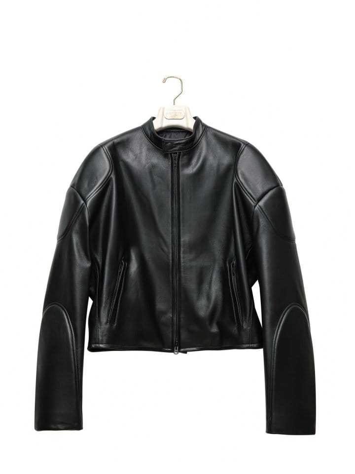 Paper Moon - Korean Women Fashion - #thelittlethings - LUX oversized lambskin leather racer biker jacket - 4