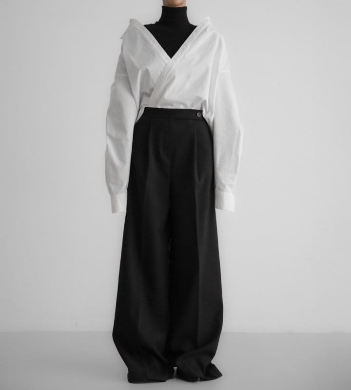 Paper Moon - Korean Women Fashion - #momslook - classic wide pleated palazzo pants