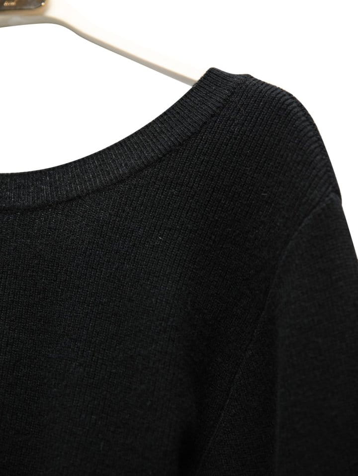 Paper Moon - Korean Women Fashion - #momslook - cashmere back twist drape knit top - 8