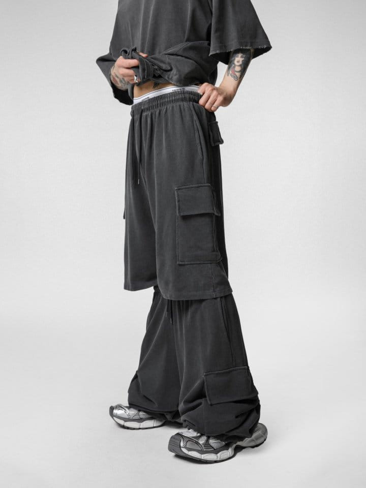 Paper Moon - Korean Women Fashion - #momslook - pigment pocket detail cargo bermuda pants