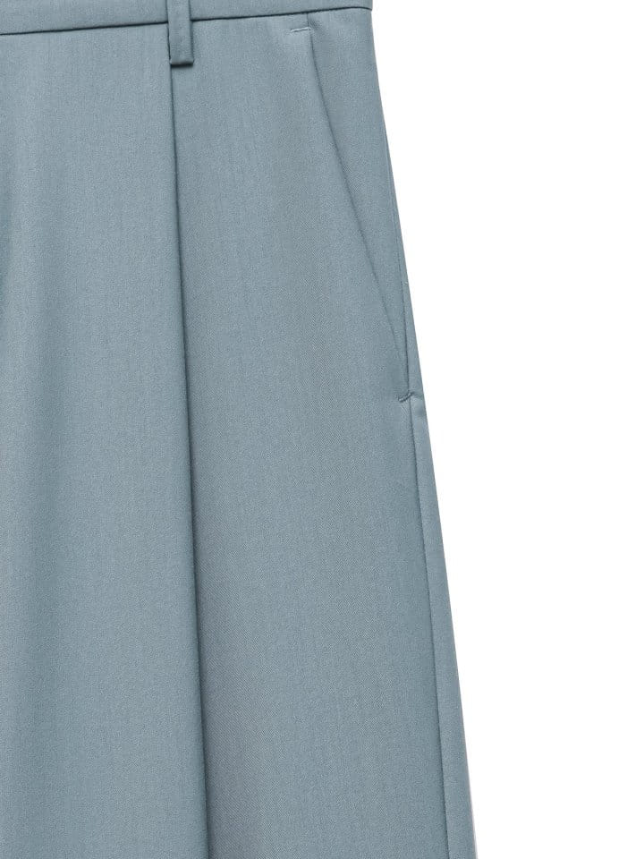 Paper Moon - Korean Women Fashion - #momslook - high waist one pleated wide trousers - 8