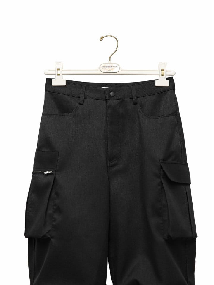 Paper Moon - Korean Women Fashion - #momslook - LUX heavy texture wide cargo trousers - 6