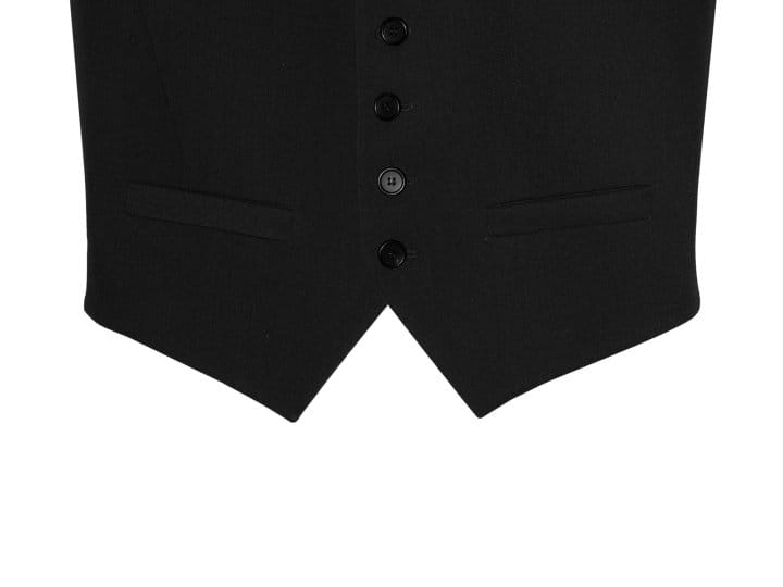 Paper Moon - Korean Women Fashion - #momslook - five button down tailored suit vest - 8