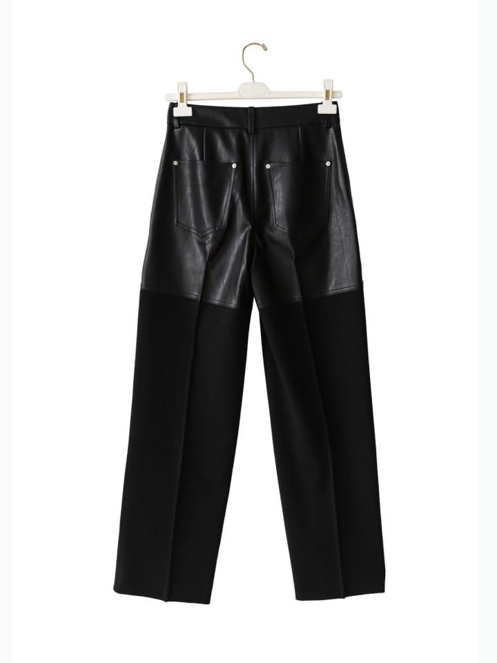 Paper Moon - Korean Women Fashion - #momslook - lambskin touch bi ~ fabric wide trousers - 8