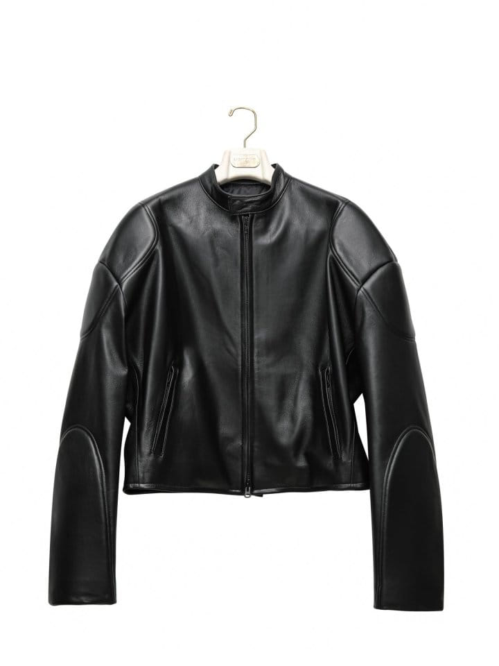 Paper Moon - Korean Women Fashion - #pursuepretty - LUX oversized lambskin leather racer biker jacket - 5