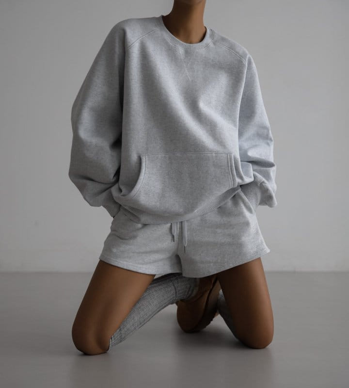 Paper Moon - Korean Women Fashion - #pursuepretty - oversized front stitch detail raglan sweatshirt