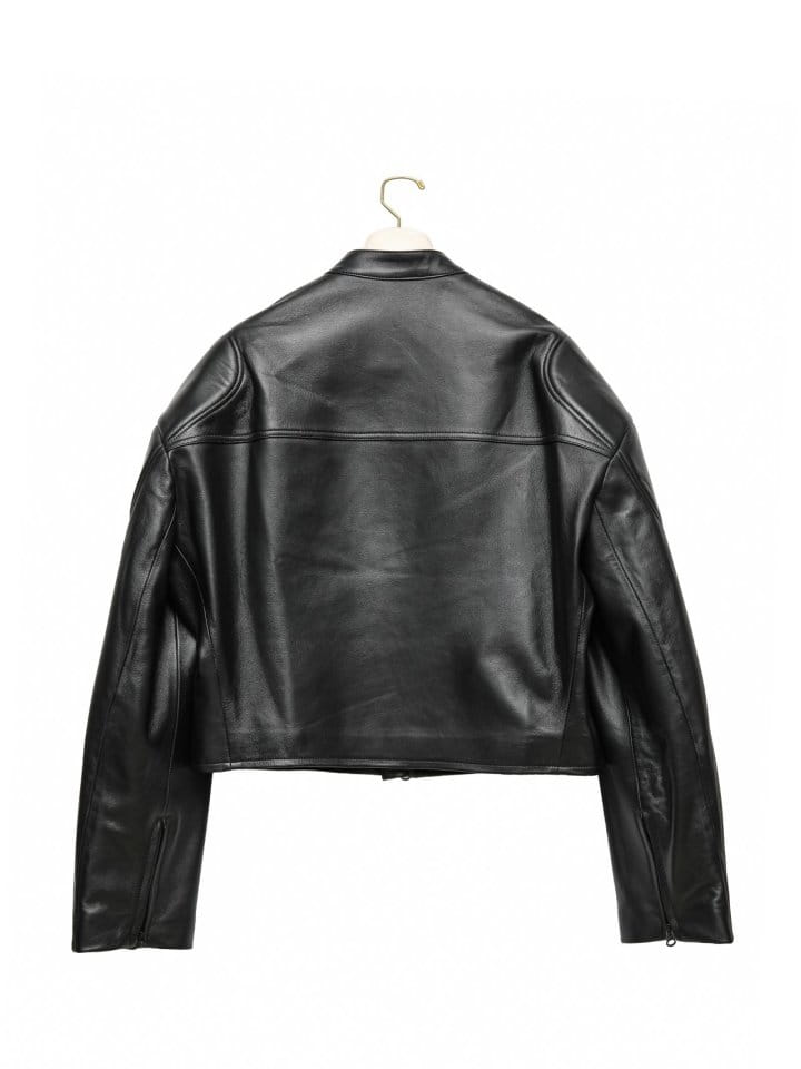 Paper Moon - Korean Women Fashion - #restrostyle - LUX oversized lambskin leather racer biker jacket - 6
