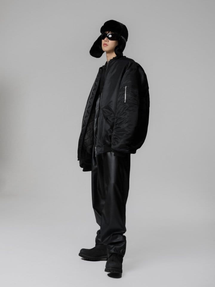 Paper Moon - Korean Women Fashion - #romanticstyle - super oversized two way zipper MA ~ 1 bomber jacket - 3