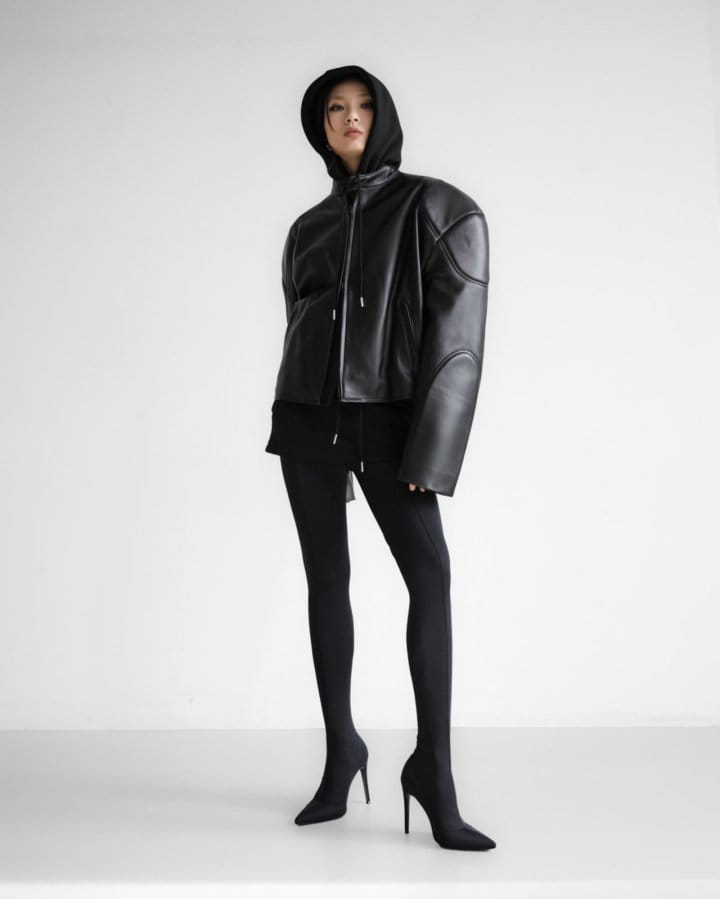 Paper Moon - Korean Women Fashion - #shopsmall - LUX oversized lambskin leather racer biker jacket