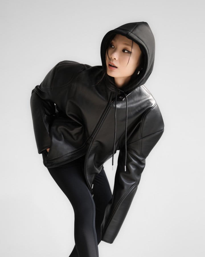 Paper Moon - Korean Women Fashion - #thelittlethings - LUX oversized lambskin leather racer biker jacket - 3