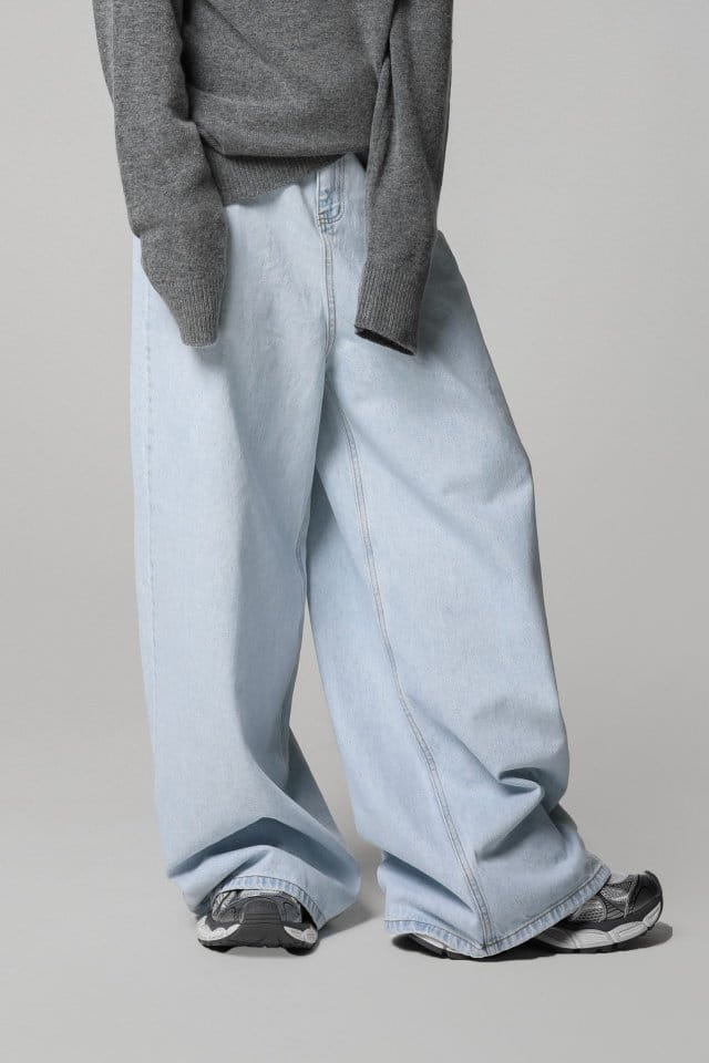 Paper Moon - Korean Women Fashion - #thelittlethings - iced blue wide leg flared denim jeans - 3