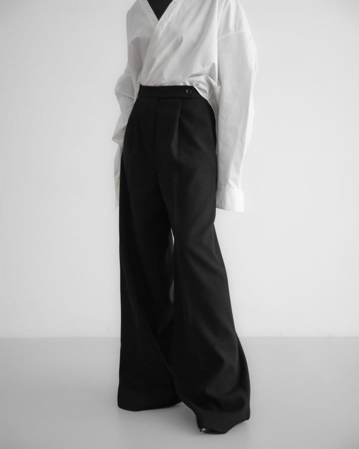 Paper Moon - Korean Women Fashion - #vintageinspired - classic wide pleated palazzo pants - 3