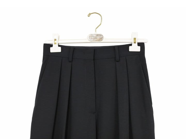 Paper Moon - Korean Women Fashion - #womensfashion - low waisted double pleats wide trousers - 6