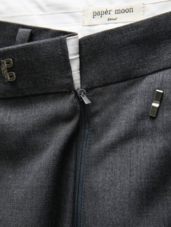 Paper Moon - Korean Women Fashion - #womensfashion - asymmetry pin tuck wide maxi trousers - 11