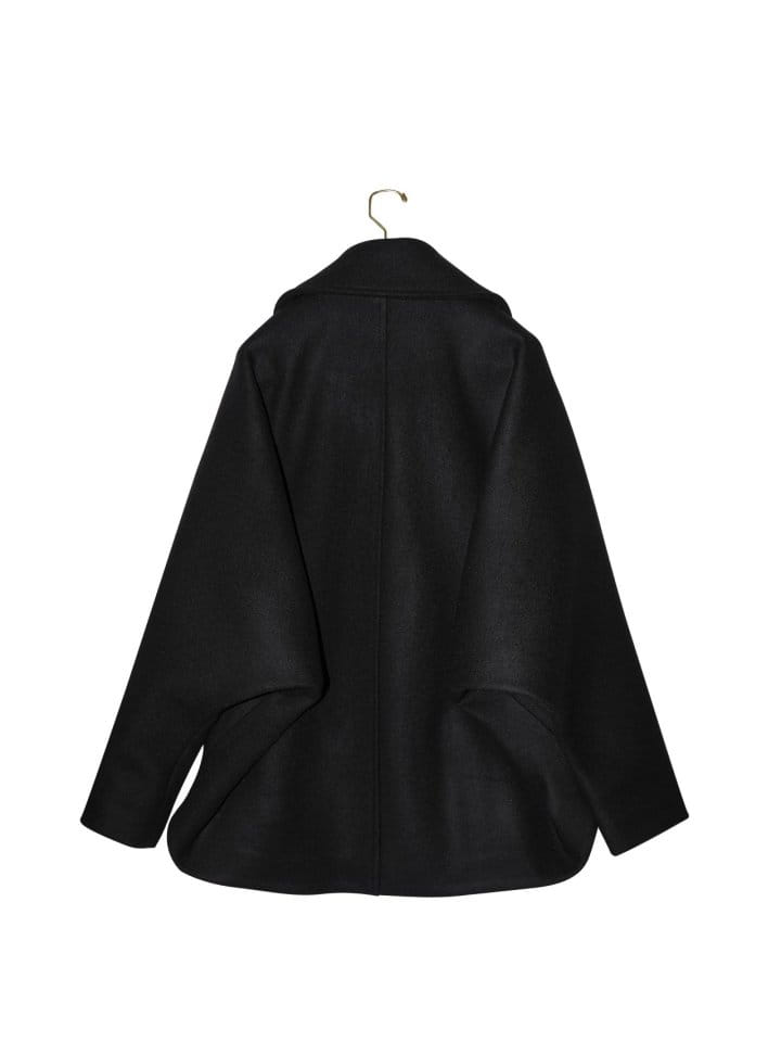 Paper Moon - Korean Women Fashion - #womensfashion - LUX oversized wool cocoon pea coat - 7