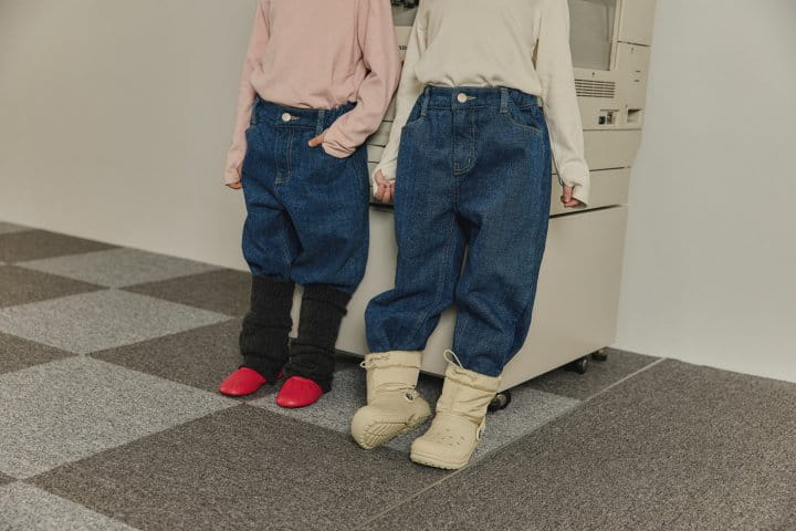 Peanut - Korean Children Fashion - #littlefashionista - Na Fleece Denim - 7