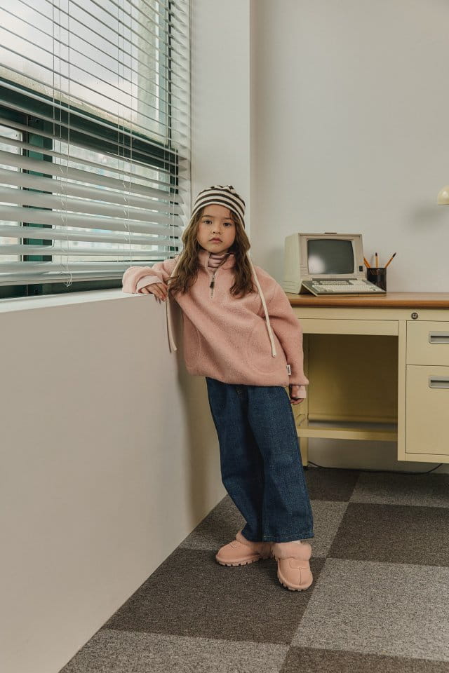 Peanut - Korean Children Fashion - #todddlerfashion - Na Fleece Denim - 11