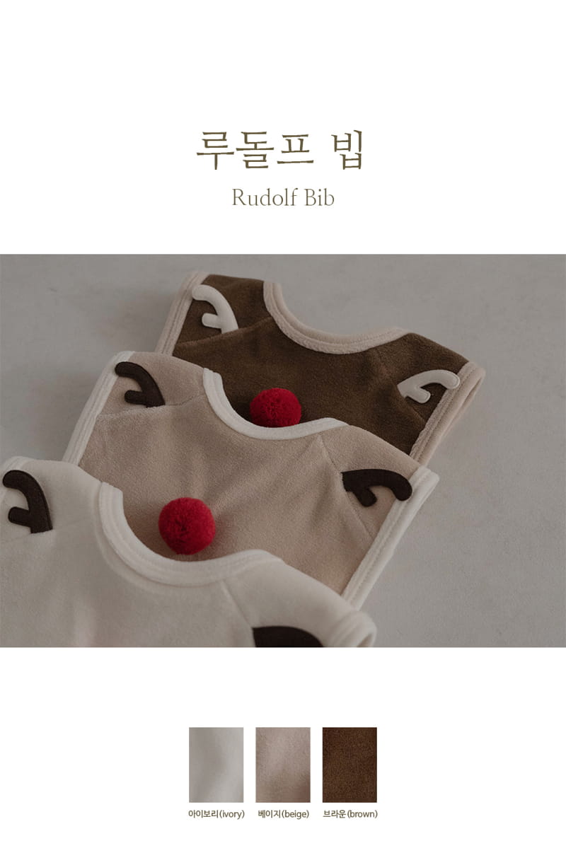 Peekaboo - Korean Baby Fashion - #babyboutique - Rudolph Bib