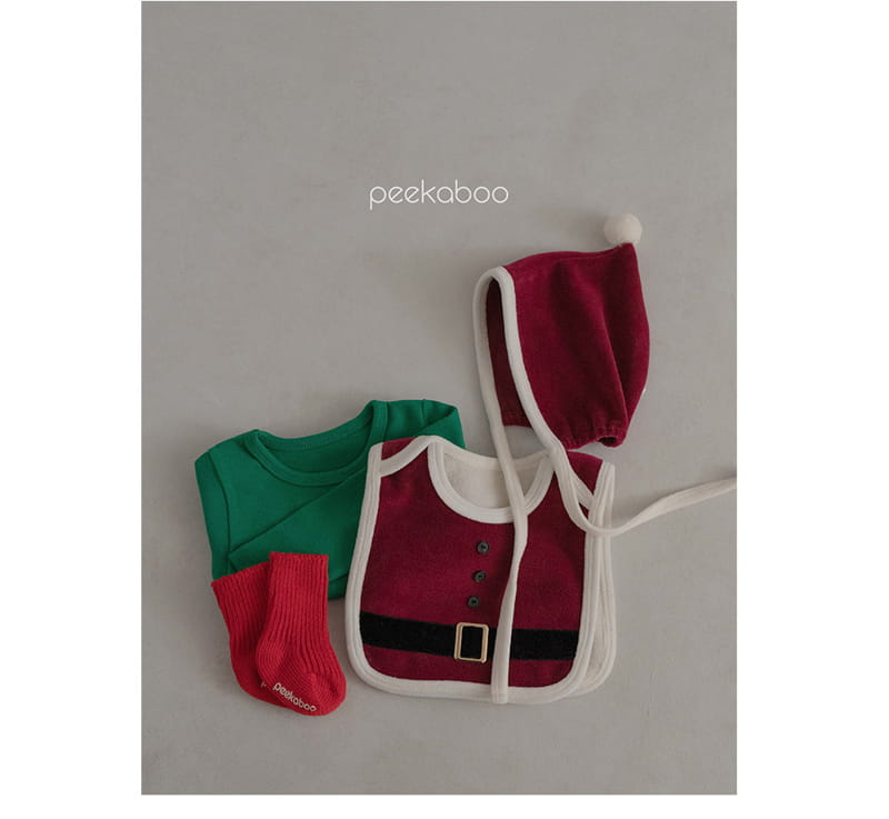 Peekaboo - Korean Baby Fashion - #babyclothing - Santa Bib - 5
