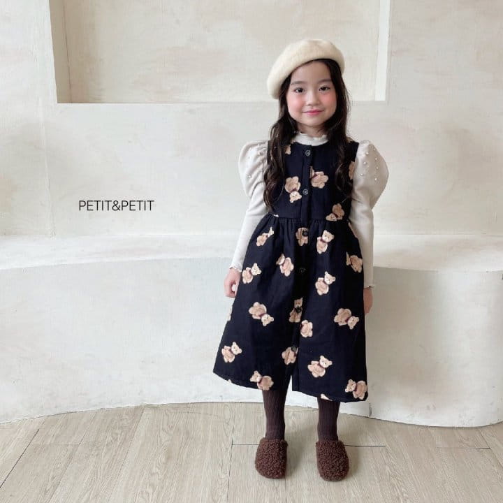 Petit & Petit - Korean Children Fashion - #Kfashion4kids - Bear Bonding One-piece - 3