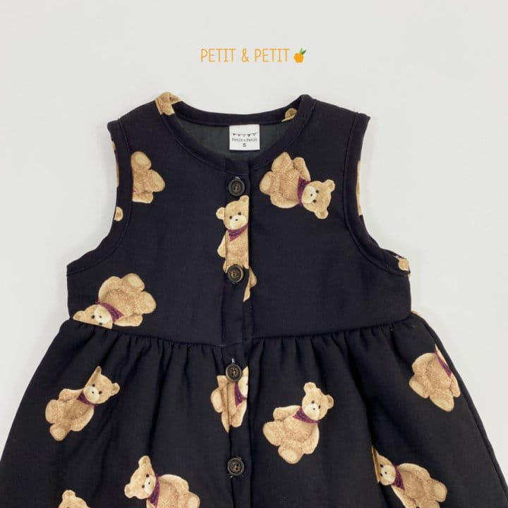 Petit & Petit - Korean Children Fashion - #childofig - Bear Bonding One-piece - 8