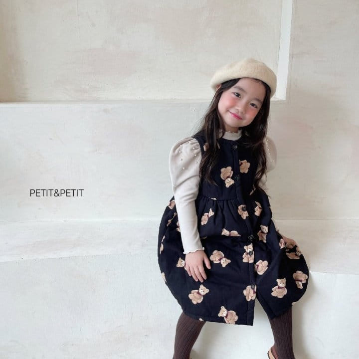 Petit & Petit - Korean Children Fashion - #Kfashion4kids - Bear Bonding One-piece - 4