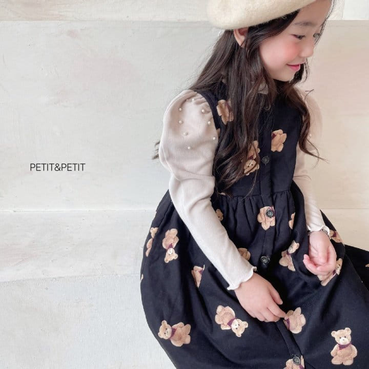 Petit & Petit - Korean Children Fashion - #magicofchildhood - Bear Bonding One-piece - 5