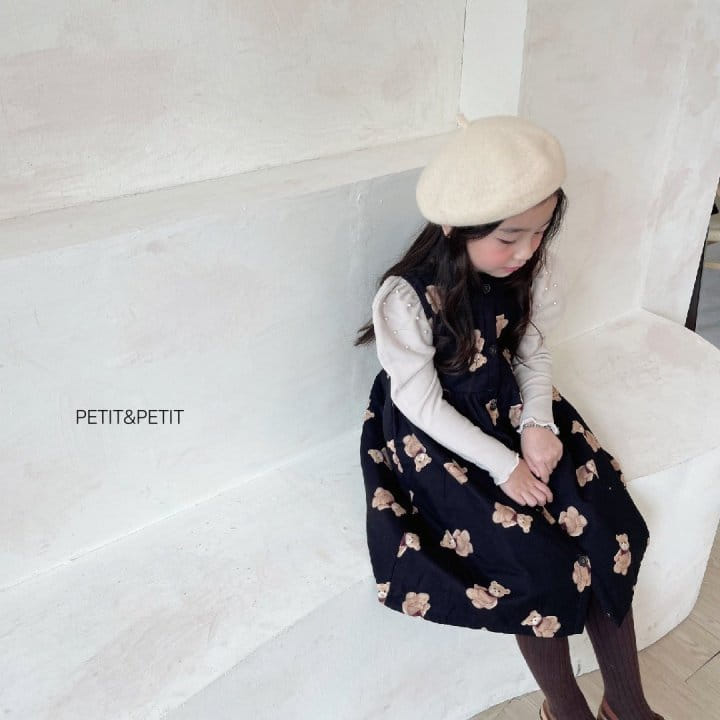 Petit & Petit - Korean Children Fashion - #minifashionista - Bear Bonding One-piece - 6
