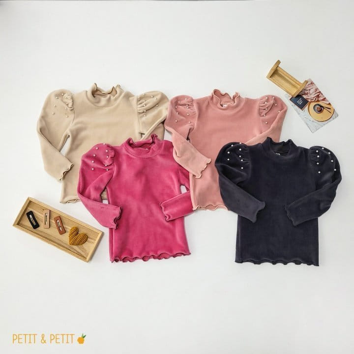 Petit & Petit - Korean Children Fashion - #prettylittlegirls - Pearl Puff Tee - 6