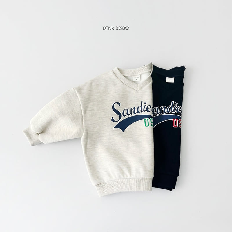 Pink Roro - Korean Children Fashion - #designkidswear - Sandiego V Neck Fleece Sweatshirt