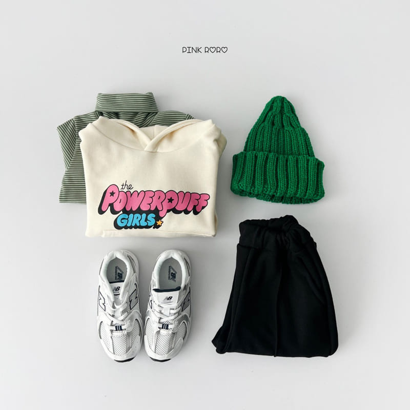 Pink Roro - Korean Children Fashion - #kidsshorts - Power Puff Girl Hoody Tee - 6