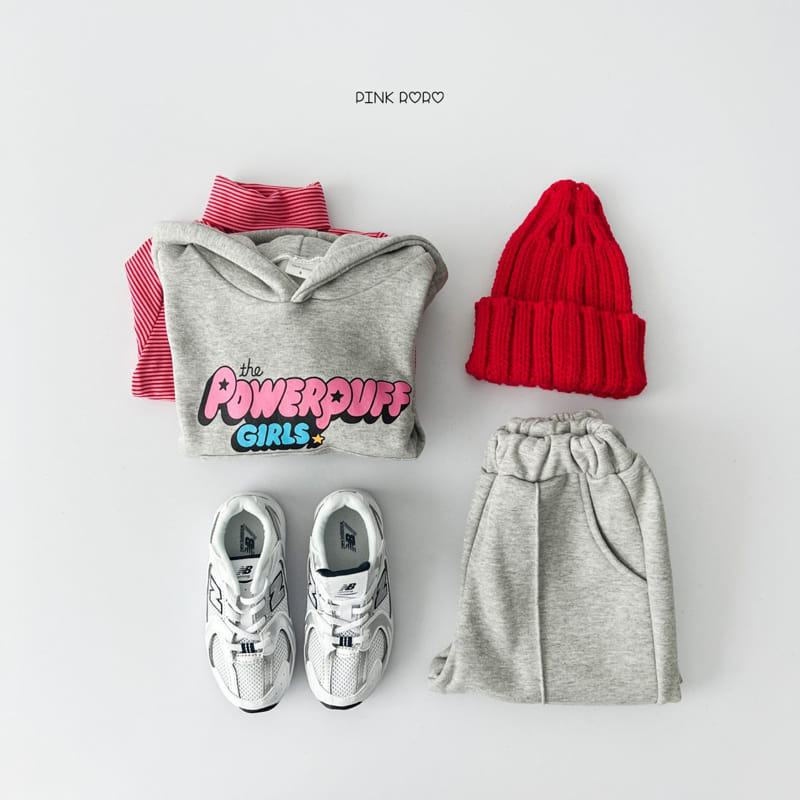 Pink Roro - Korean Children Fashion - #kidsstore - Power Puff Girl Hoody Tee - 7