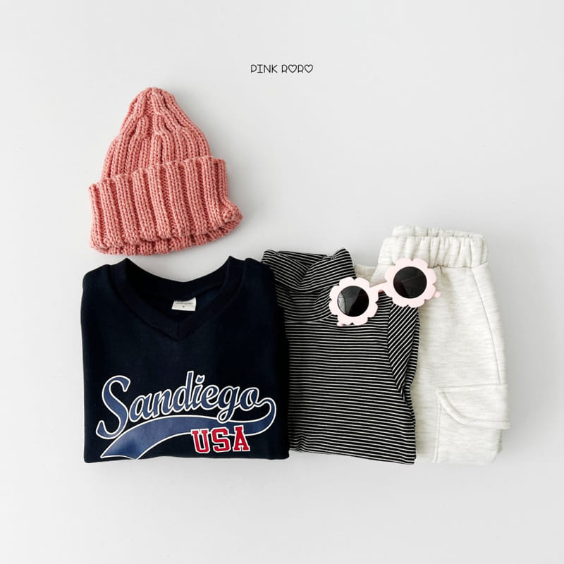 Pink Roro - Korean Children Fashion - #kidsstore - Sandiego V Neck Fleece Sweatshirt - 5