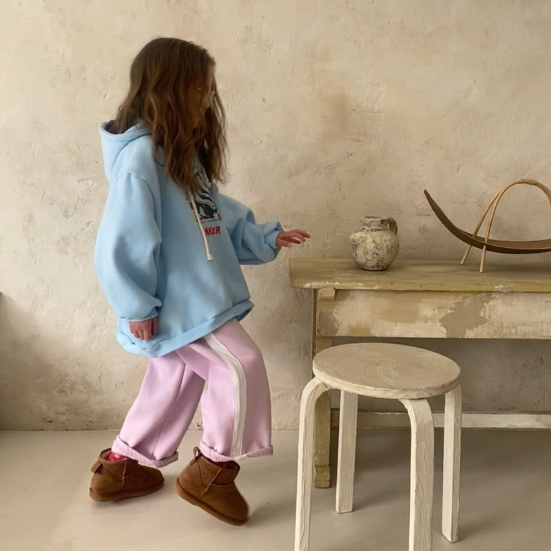 Pleanee Atelier - Korean Children Fashion - #discoveringself - White Line Straight Pants - 11