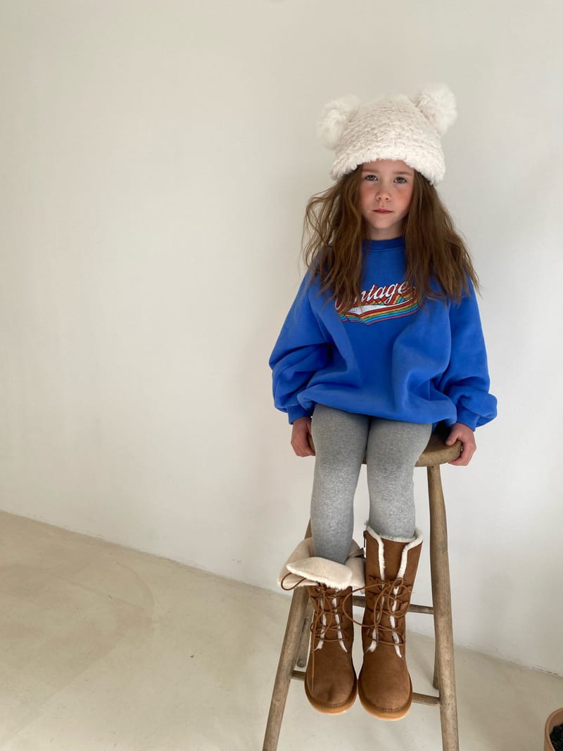 Pleanee Atelier - Korean Children Fashion - #toddlerclothing - Vintage Sweatshirt - 8