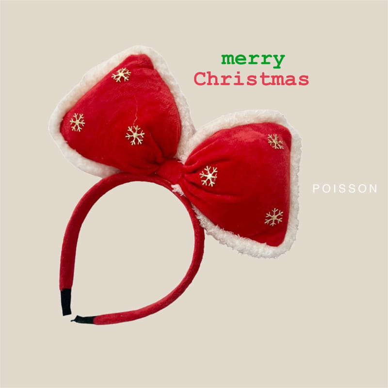 Poisson - Korean Children Fashion - #Kfashion4kids - Christmas Ribbon Hairband