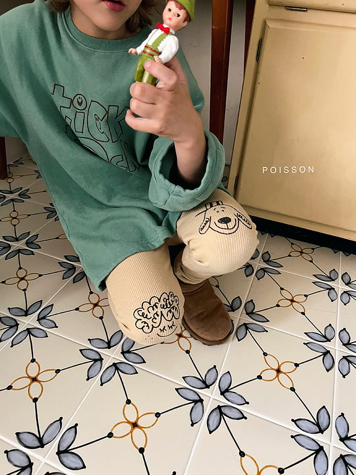 Poisson - Korean Children Fashion - #designkidswear - Drawing Leggings - 9