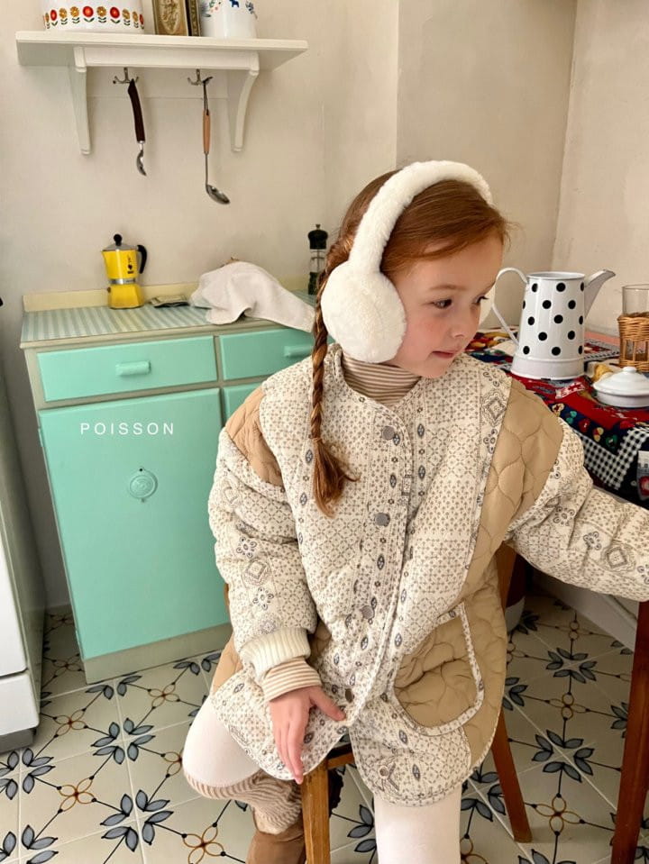 Poisson - Korean Children Fashion - #discoveringself - Paisely Padding Jacket - 6