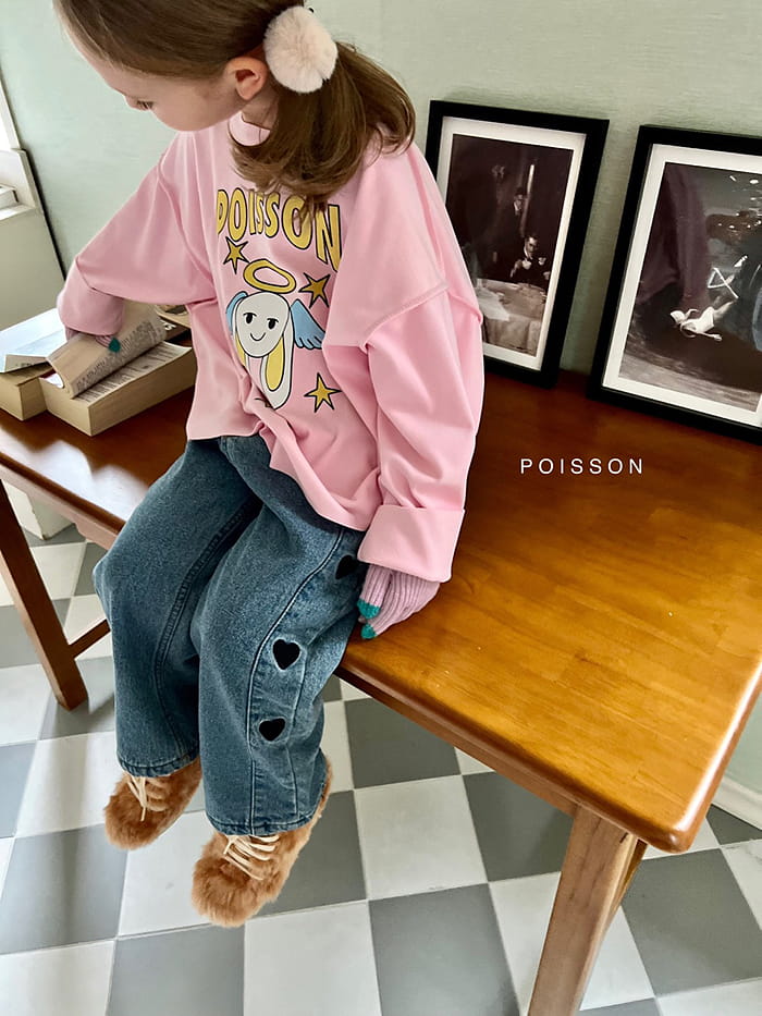 Poisson - Korean Children Fashion - #fashionkids - Kitch Heart Jeans - 7