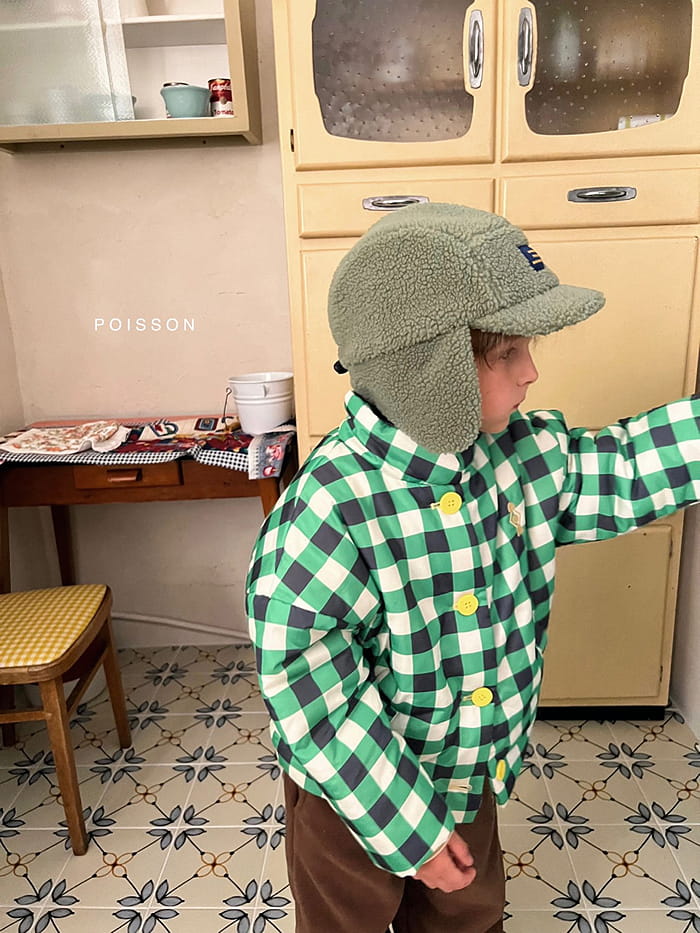Poisson - Korean Children Fashion - #kidsshorts - Berde Padding Jacket - 5