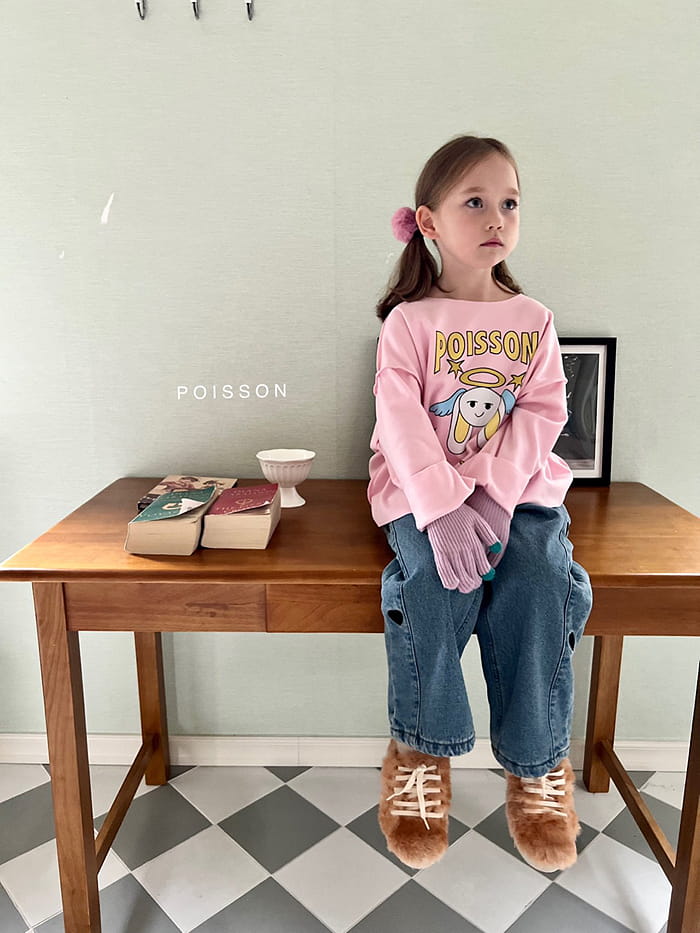 Poisson - Korean Children Fashion - #kidzfashiontrend - Kitch Heart Jeans - 10
