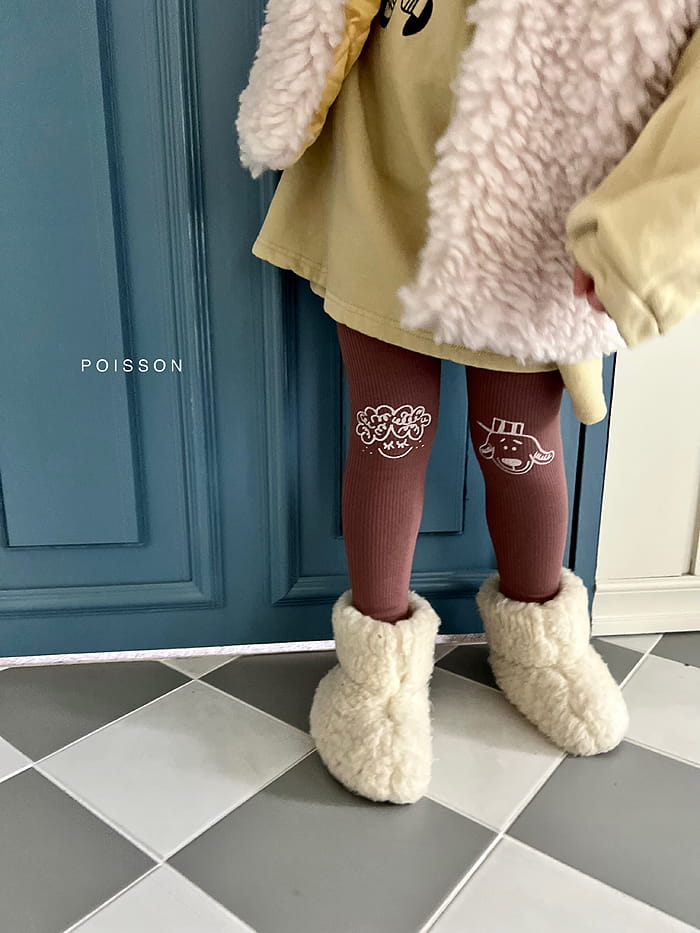 Poisson - Korean Children Fashion - #magicofchildhood - Drawing Leggings - 3