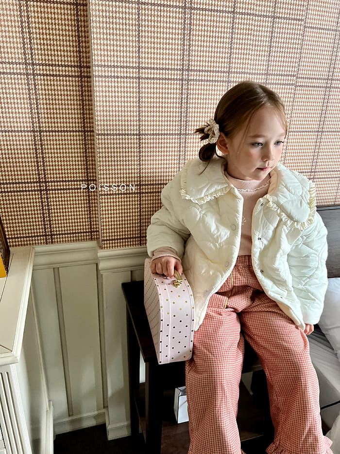 Poisson - Korean Children Fashion - #minifashionista - Heart Padding Jacket - 7
