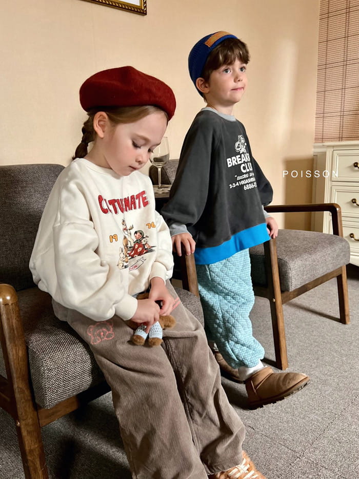 Poisson - Korean Children Fashion - #minifashionista - Mate Vintage Sweatshirt - 2