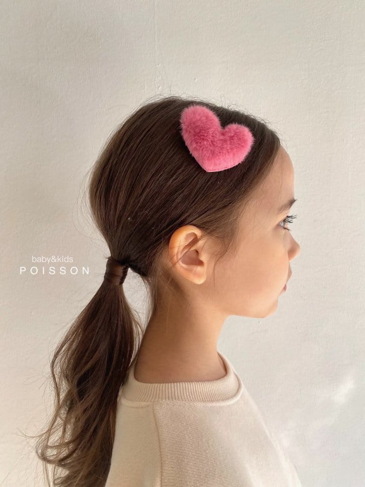 Poisson - Korean Children Fashion - #minifashionista - M Heart Hairpin