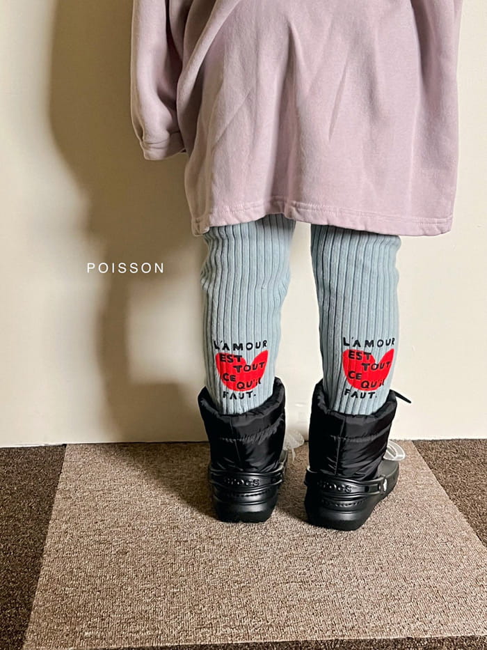 Poisson - Korean Children Fashion - #stylishchildhood - Amor Leggings - 10